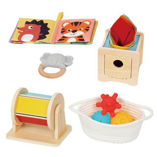 Montessori educational toy set for babies from 5 months, Montessori Box