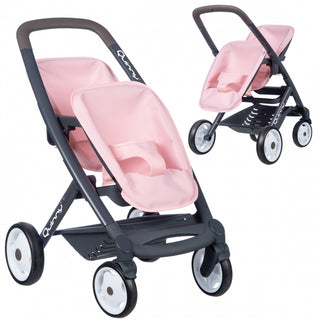 Maxi Cosi Quinny pink twin doll stroller with reversible direction of travel