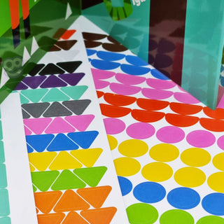 Big sticker activity book -shapes and colors
