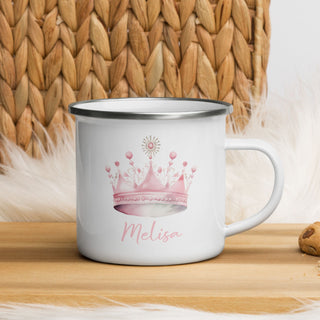Personalised cup for children - princess crown