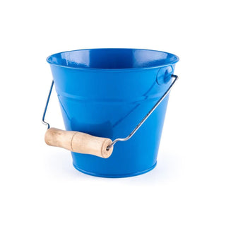 Metal garden bucket for children - blue