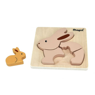 Wooden bunny puzzle