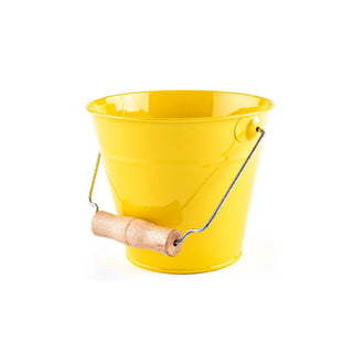 Metal garden bucket for children - yellow