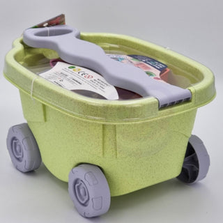 BIO sand toy set- trolley with 12 pcs sand and water toys, biodegradable