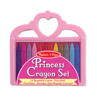 Princess crayon set in a pink tiara case