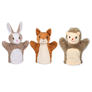 Meža dzīvnieku roku lelles- vāvere, zaķis, ezis, 1 gab, Goki