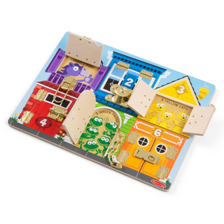 Wooden latches motor activity board, Melissa & Doug