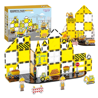 Large construction site - magnetic blocks, 47 pcs
