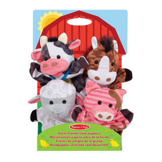 Farm friends hand puppets, set of 4, Melissa & Doug