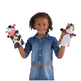 Farm friends hand puppets, set of 4, Melissa & Doug