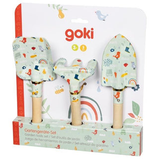 Gardening tool set for kids 3 pcs, wooden, Goki