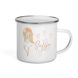 Personalised cup for children - with ballerina nr 2