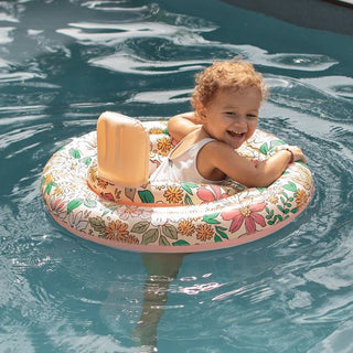 Baby float- swimming ring for babies up to 11 kg, Flowers