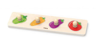 Wooden puzzle with handles/pin puzzle Vegetables