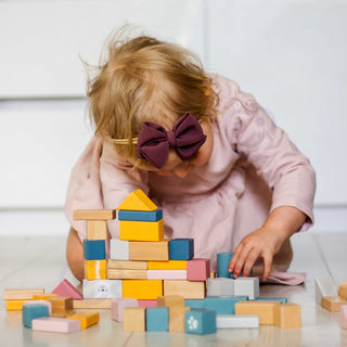 Rotaļu koka kluči spainītī 60 gab, Polārlāči