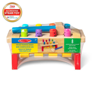 Deluxe wooden toddler pounding bench, Melissa & Doug