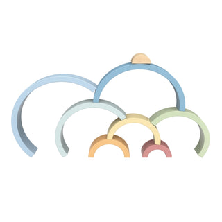 Koka varavīksne pasteļu toņos