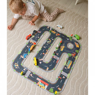 Large city road puzzle set