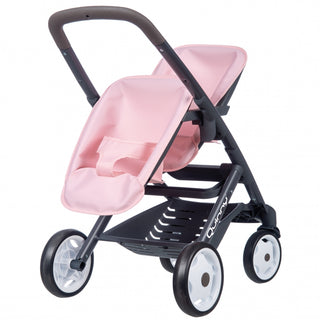 Maxi Cosi Quinny pink twin doll stroller with reversible direction of travel