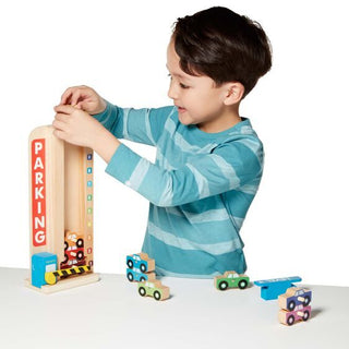 Wooden Counting and Stacking Garage, Melissa & Doug