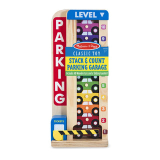 Wooden Counting and Stacking Garage, Melissa & Doug