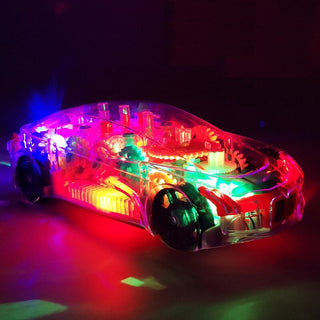 Transparent car with light, sound