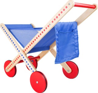 Polka-Dot folding toy shopping cart