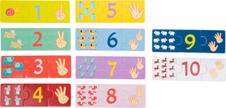 Educational wooden puzzle Counting
