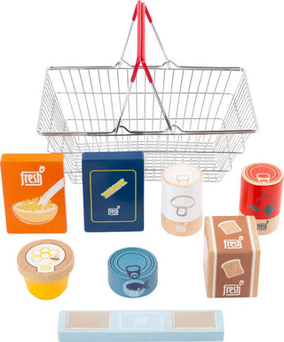 A set of wooden products in the Fresh shopping cart