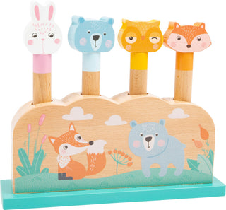 Jumping animals shape fitting  game Pastel