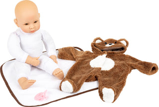 Little bear baby doll, with clothes and pacifier
