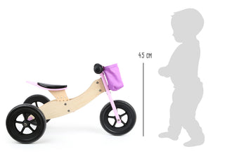 Maxi Balance bike/tricycle 2-in-1 Pink