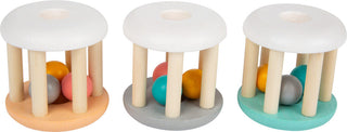 Wooden rattle set Pastel, with wooden balls