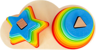 Rainbow shape fitting puzzle