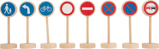 Road signs - the big set of toy road signs with traffic lights, cones and barriers