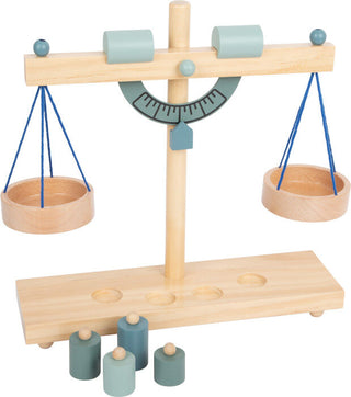 Toy wooden scale with weights Little Market