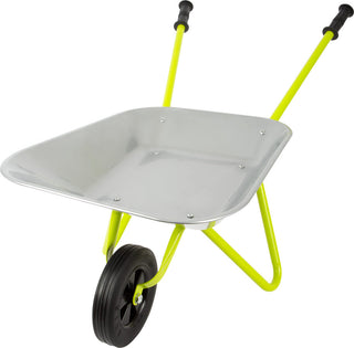 Metal wheelbarrow for children's garden
