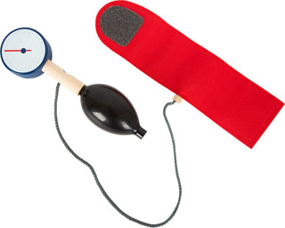 The large toy doctor set in a doctor's bag, wooden