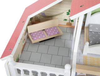 Wooden dollhouse Villa with furniture