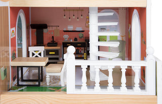 Wooden dollhouse Villa with furniture