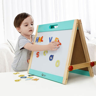 Double-sided large-sized wooden board for children, can be placed on the table