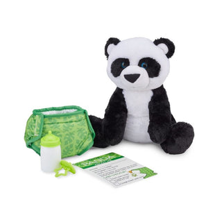 Baby Panda soft toy with accessories