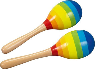 Rainbow maracas for children, Goki, 2 pcs