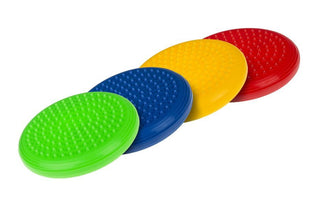 Colored sensory balance and massage discs, 4 pcs., diameter 17 cm