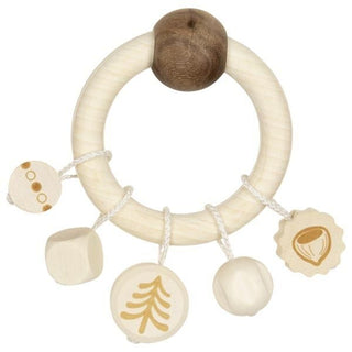 Natural wooden grip toy - ring Squirrel, Heimess
