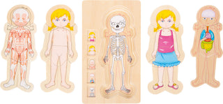 Slāņu puzle Anatomy Girl - iepazīsti savu ķermeni