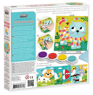 Finger paintings for Pets, a creative set for children