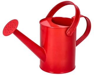 Metal children's watering can, red