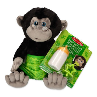 Baby Gorilla soft toy with accessories