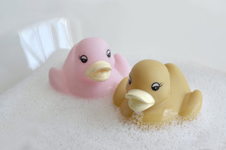 Child-safe bath ducklings without holes - 4 pcs